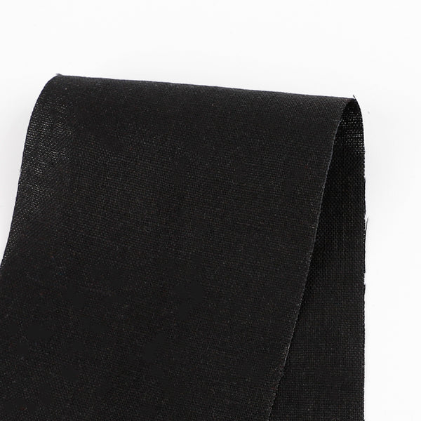 Tumbled Midweight Linen - Black