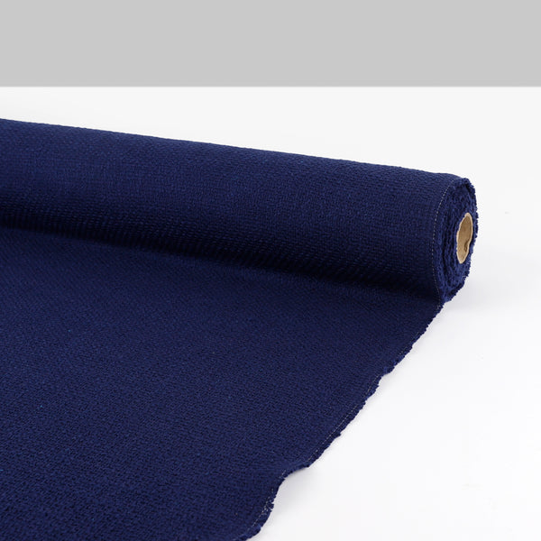 W | Pure Cotton Tweed - Bright Navy