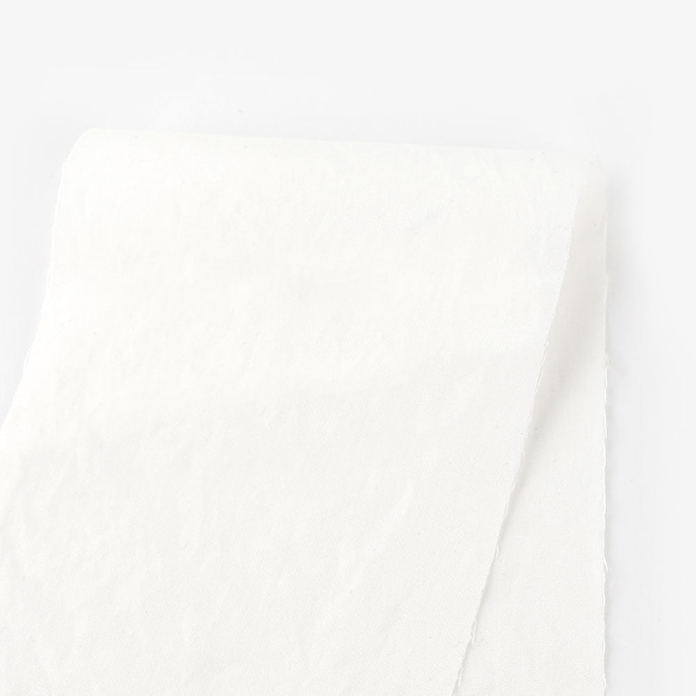 Organic Papertouch Cotton Poplin - Creamy White