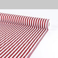 Woven Stripe Cotton Shirting - Wine