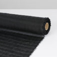 Japanese Gingham Wool / Cotton Gauze - Black