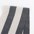 Bold Stripe Rayon / Linen - Ink