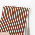 Drawn Stripe Rayon Crepe - Deep Taupe