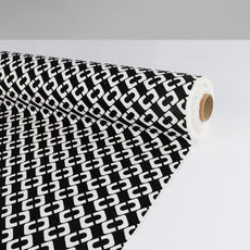 Chain Print Linen / Cotton Canvas - Black – The Fabric Store Online