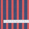 Club Stripe Cotton Shirting - Navy / Red