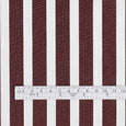 Club Stripe Cotton Shirting - White / Wine