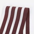 Club Stripe Cotton Shirting - White / Wine