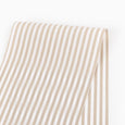 Candy Stripe Cotton Shirting - Crema