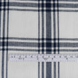 Backed Twill Check Cotton - Navy