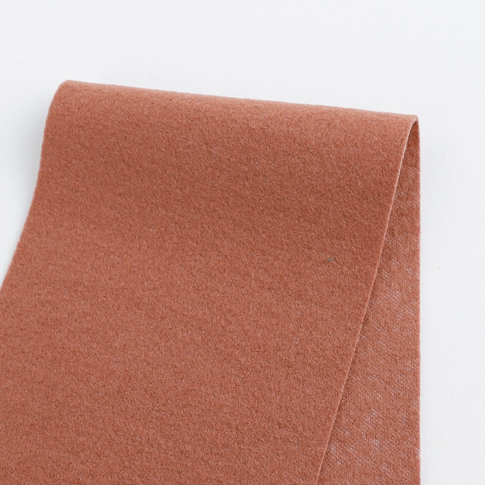 Boiled Wool / Nylon Coating - Terracotta