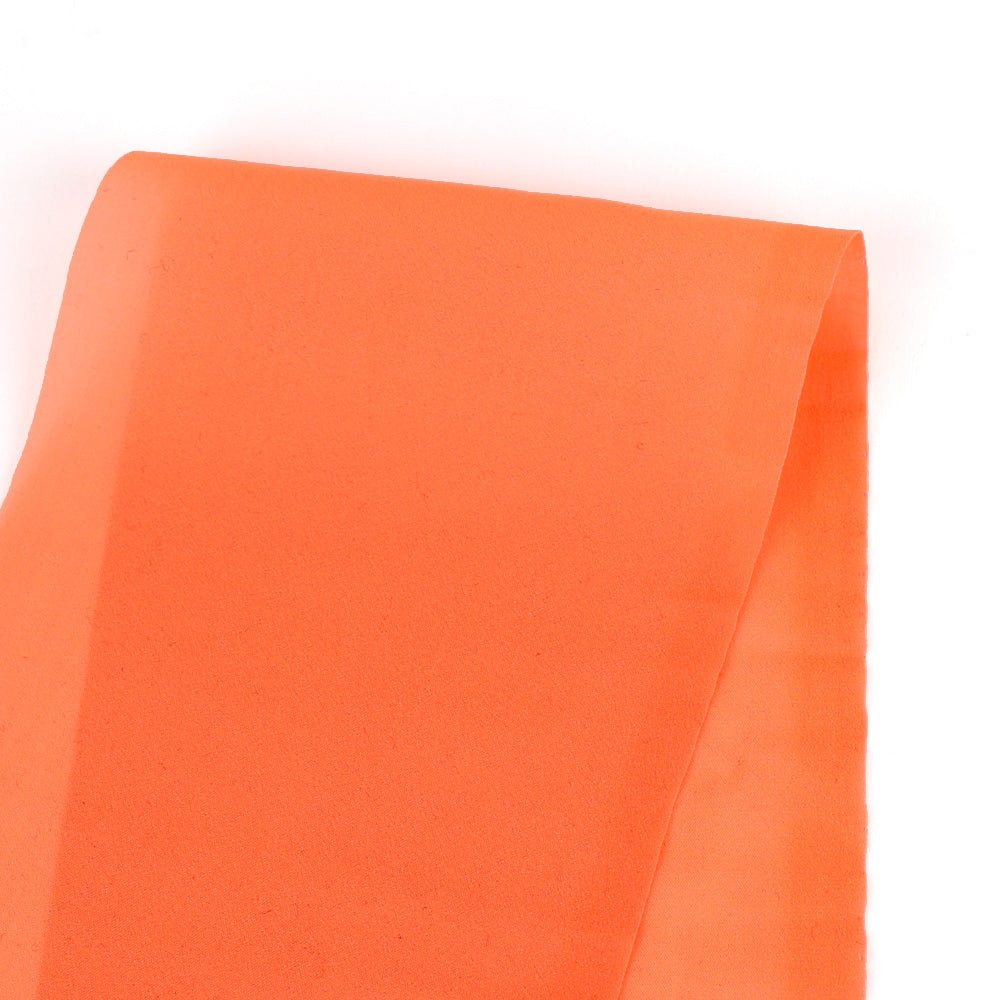Sheer Stretch Silk / Nylon - Fluro Orange