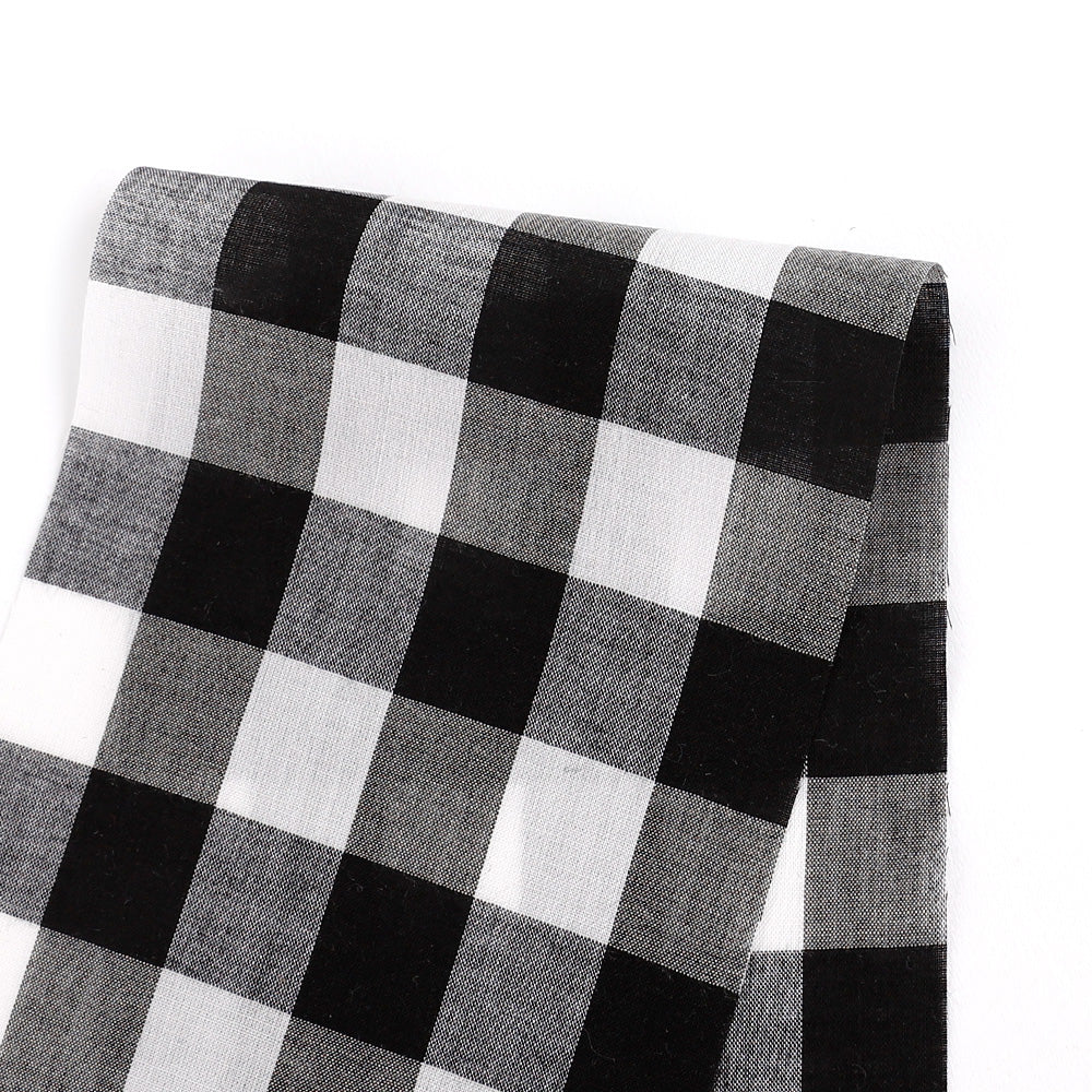 Tencel / Cotton Gingham - Black