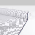 Twin Stripe Cotton Shirting - Iron / White