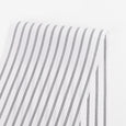 Twin Stripe Cotton Shirting - Iron / White