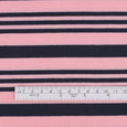 Striped Ripple Knit Poly / Viscose - Candy / Navy