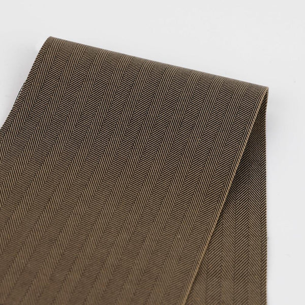 Heavyweight Stretch Cotton Herringbone - Cocoa - buy online at The Fabric Store