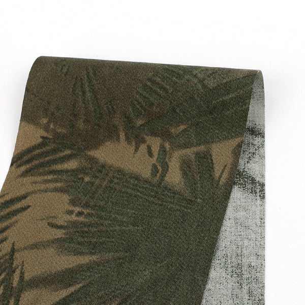 Palm Bush Rayon Twill - Dark Moss