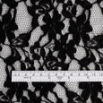 Cotton / Nylon Floral Lace - Black