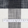 Big Slubby Cotton Check - Navy / Grey