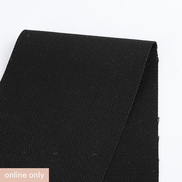 Linen / Cotton Canvas - Black - Buy online at The Fabric Store