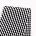 Small Gingham Cotton Shirting - Black