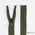 Invisible Zips - 40cm - Military Green
