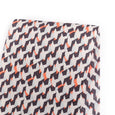 Axonometric Cotton Sateen - Ecru / Shark