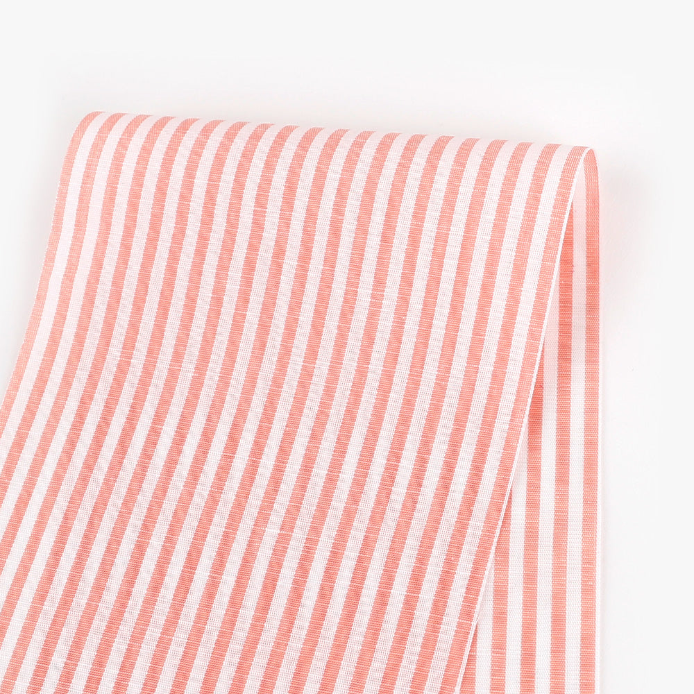 Candy Stripe Cotton / Rayon - Peach