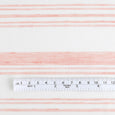 Woven Stripe Cotton / Linen - Rose Quartz