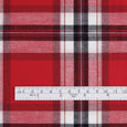 Plaid Brushed Cotton Twill - Postbox