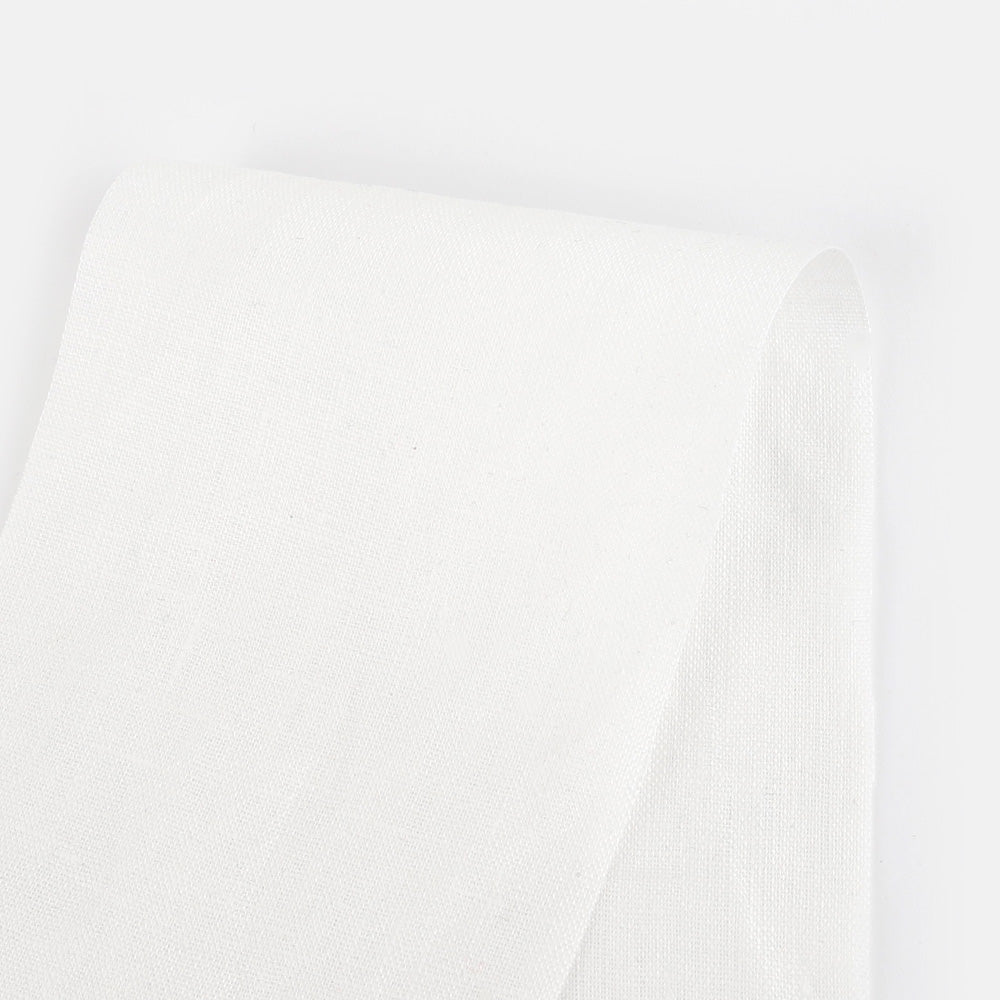 Semi-Sheer Linen - White