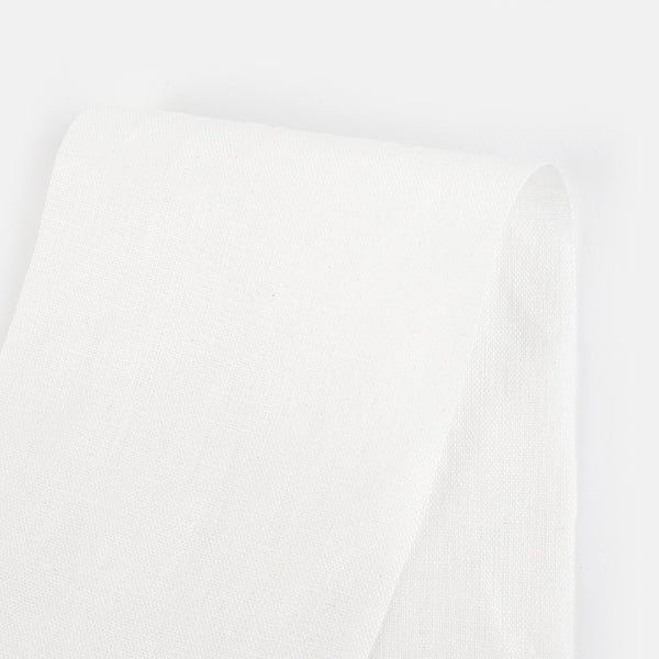 Semi-Sheer Linen - White