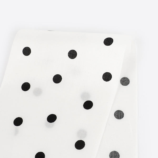 Polka Dot Cotton Sateen - Ivory