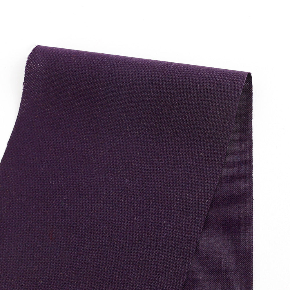 Stretch Poly / Wool Suiting - Aubergine