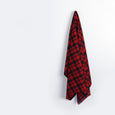 Pure Wool Twill Plaid - Red / Black