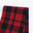 Pure Wool Twill Plaid - Red / Black