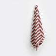 Bold Stripe Rayon / Linen - Sangria