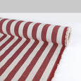 Bold Stripe Rayon / Linen - Sangria