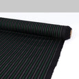 Twill Stripe Cotton - Black / Evergreen