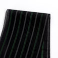 Twill Stripe Cotton - Black / Evergreen