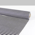 Sheer Velour Stripe Viscose Knit - Cream / Navy