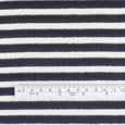 Sheer Velour Stripe Viscose Knit - Cream / Navy