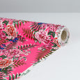 Tropical Floral Double Georgette - Fluro Pink