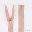 Invisible Zips - 60cm - Vintage Blush