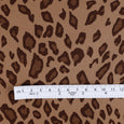 Leopard Print Stretch Cotton Drill - Espresso