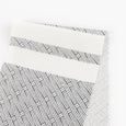 Basket Stripe Print Poly - Off White