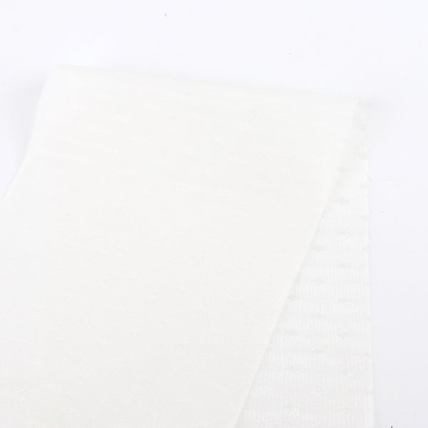 Dobby Silk / Cotton Voile - White