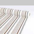 Awning Stripe Cotton / Linen - Ivory / Acorn
