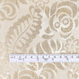 Rose Fronds Silk Brocade - Oyster / Gold