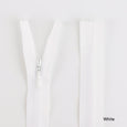 Invisible Zips - 23cm - White